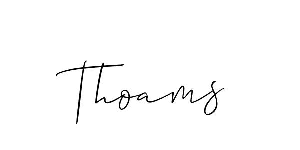 How to make Thoams name signature. Use Allison_Script style for creating short signs online. This is the latest handwritten sign. Thoams signature style 2 images and pictures png
