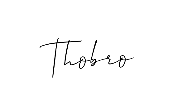 Make a beautiful signature design for name Thobro. With this signature (Allison_Script) style, you can create a handwritten signature for free. Thobro signature style 2 images and pictures png