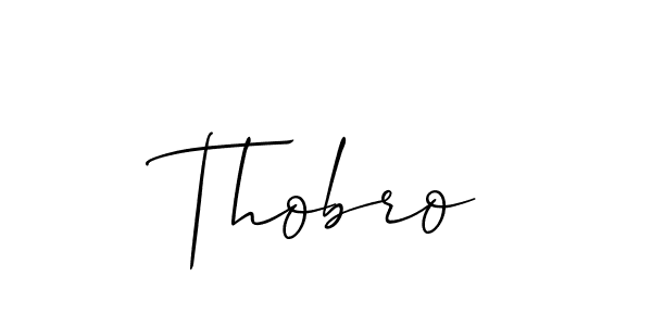 Make a beautiful signature design for name Thobro. With this signature (Allison_Script) style, you can create a handwritten signature for free. Thobro signature style 2 images and pictures png