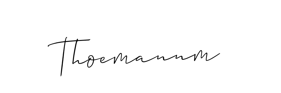 Also we have Thoemannm name is the best signature style. Create professional handwritten signature collection using Allison_Script autograph style. Thoemannm signature style 2 images and pictures png
