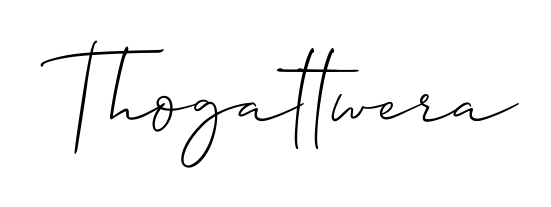 Designed for modern professionals: Thogattwera name signature crafted with Allison_Script script. Ready for digital PDF workflows. Thogattwera signature style 2 images and pictures png