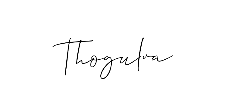 It looks lik you need a new signature style for name Thogulva. Design unique handwritten (Allison_Script) signature with our free signature maker in just a few clicks. Thogulva signature style 2 images and pictures png
