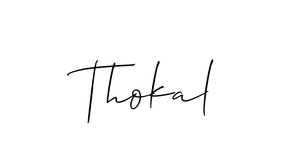 Similarly Allison_Script is the best handwritten signature design. Signature creator online .You can use it as an online autograph creator for name Thokal. Thokal signature style 2 images and pictures png