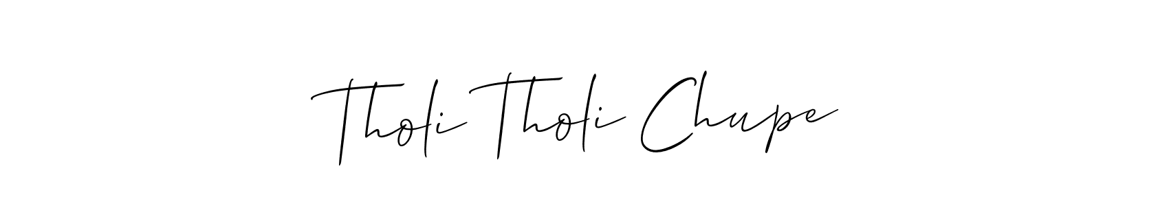 Check out images of Autograph of Tholi Tholi Chupe name. Actor Tholi Tholi Chupe Signature Style. Allison_Script is a professional sign style online. Tholi Tholi Chupe signature style 2 images and pictures png