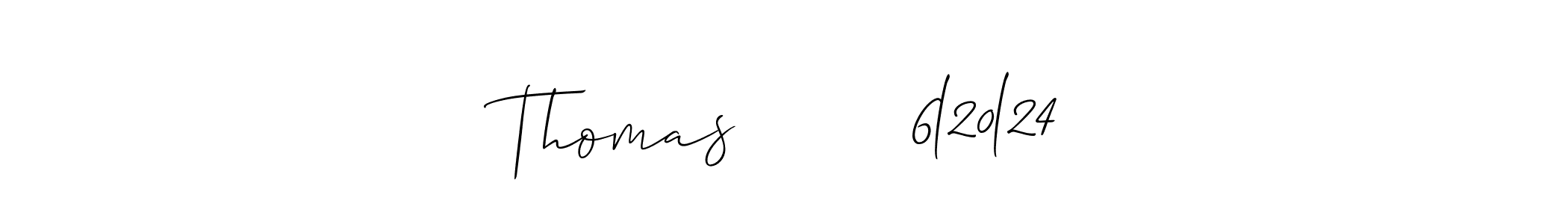 Make a beautiful signature design for name Thomas        6l20l24. Use this online signature maker to create a handwritten signature for free. Thomas        6l20l24 signature style 2 images and pictures png