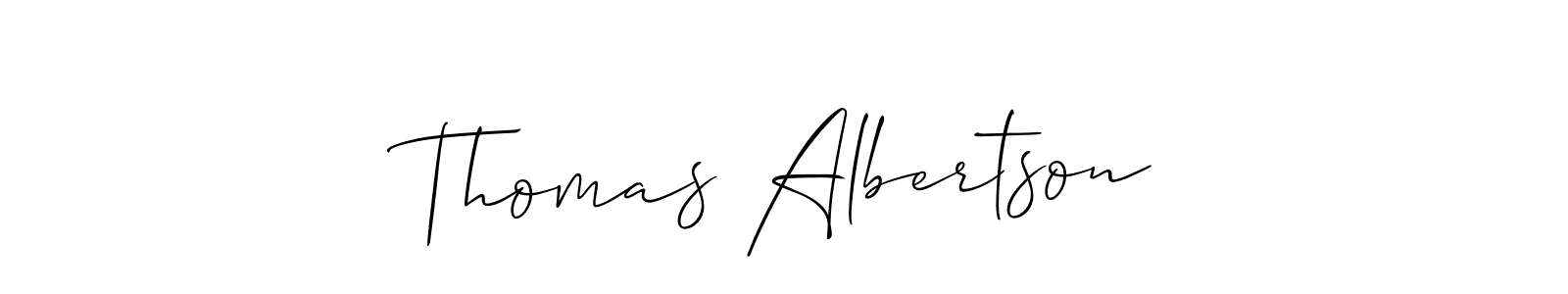 You can use this online signature creator to create a handwritten signature for the name Thomas Albertson. This is the best online autograph maker. Thomas Albertson signature style 2 images and pictures png