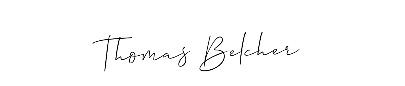 See photos of Thomas Belcher official signature by Spectra . Check more albums & portfolios. Read reviews & check more about Allison_Script font. Thomas Belcher signature style 2 images and pictures png