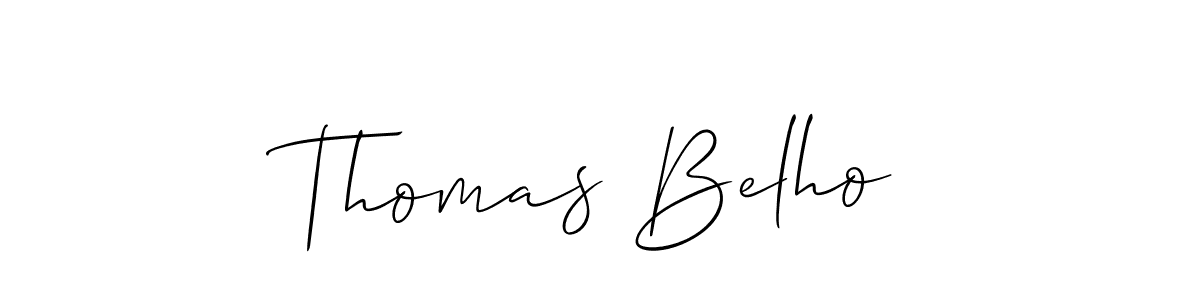 How to Draw Thomas Belho signature style? Allison_Script is a latest design signature styles for name Thomas Belho. Thomas Belho signature style 2 images and pictures png