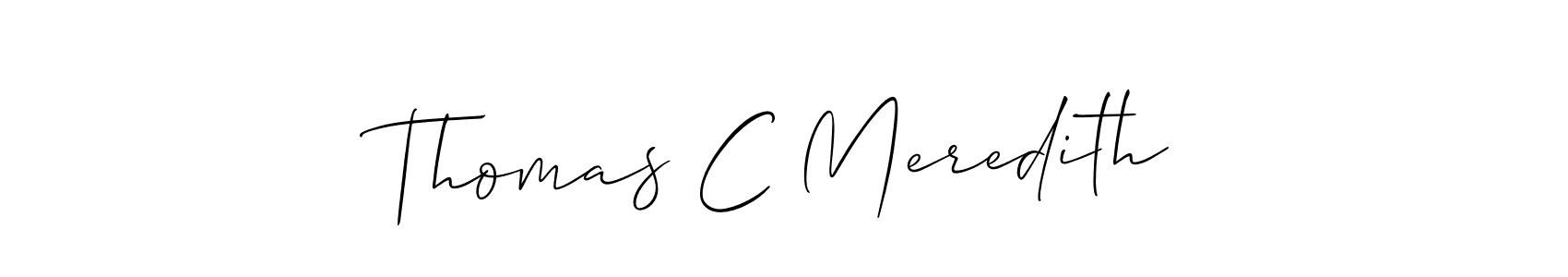 Best and Professional Signature Style for Thomas C Meredith. Allison_Script Best Signature Style Collection. Thomas C Meredith signature style 2 images and pictures png