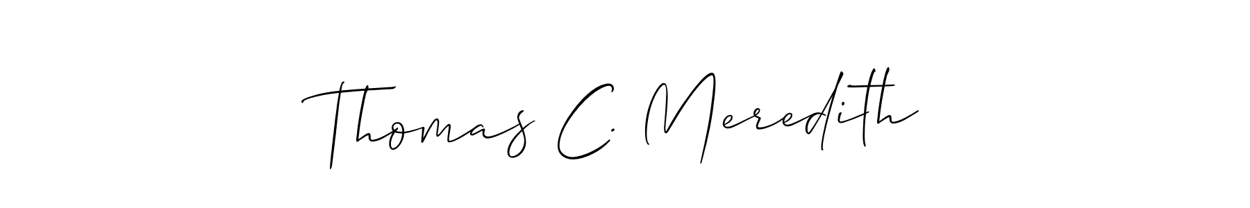 How to make Thomas C. Meredith signature? Allison_Script is a professional autograph style. Create handwritten signature for Thomas C. Meredith name. Thomas C. Meredith signature style 2 images and pictures png