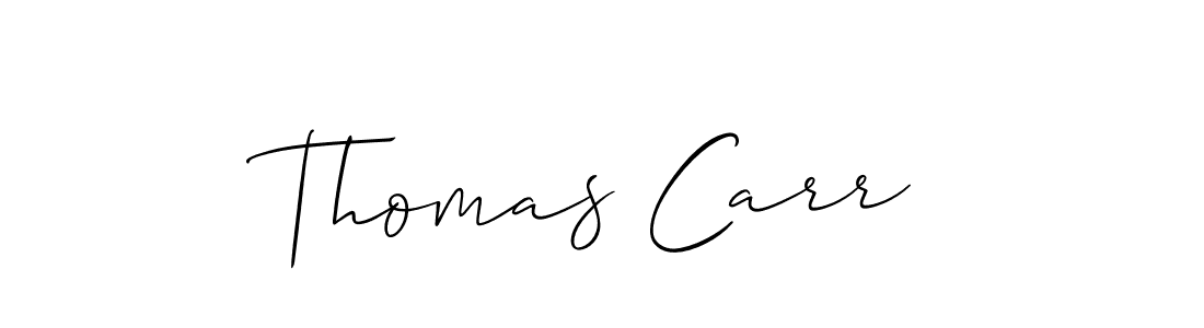 You should practise on your own different ways (Allison_Script) to write your name (Thomas Carr) in signature. don't let someone else do it for you. Thomas Carr signature style 2 images and pictures png