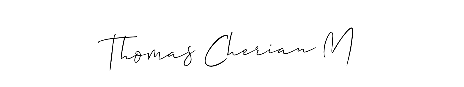 How to Draw Thomas Cherian M signature style? Allison_Script is a latest design signature styles for name Thomas Cherian M. Thomas Cherian M signature style 2 images and pictures png