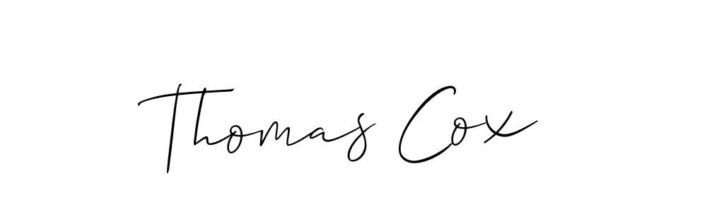 Create a beautiful signature design for name Thomas Cox. With this signature (Allison_Script) fonts, you can make a handwritten signature for free. Thomas Cox signature style 2 images and pictures png