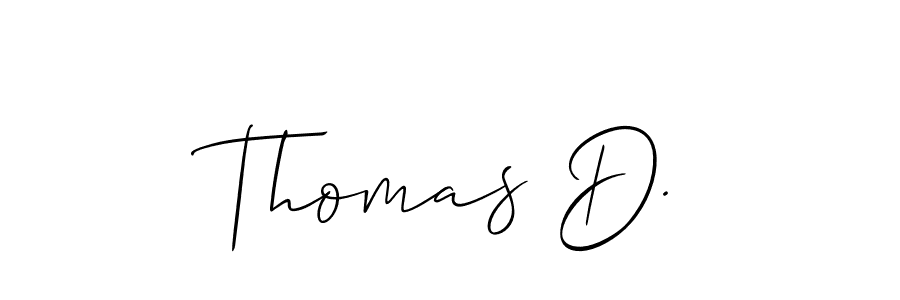 Make a beautiful signature design for name Thomas D.. Use this online signature maker to create a handwritten signature for free. Thomas D. signature style 2 images and pictures png