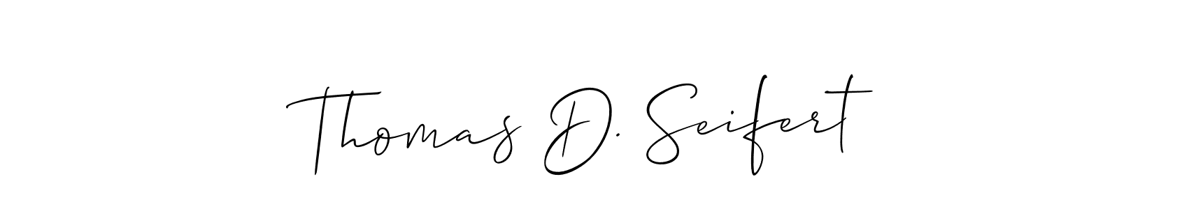 Also we have Thomas D. Seifert name is the best signature style. Create professional handwritten signature collection using Allison_Script autograph style. Thomas D. Seifert signature style 2 images and pictures png