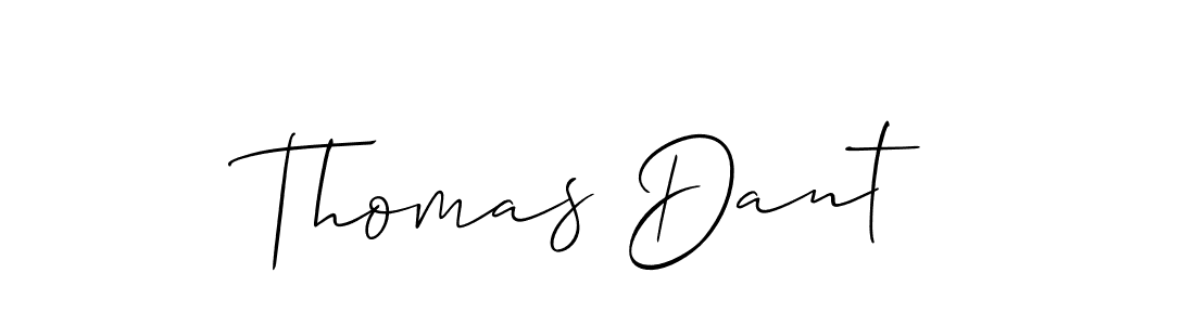 Create a beautiful signature design for name Thomas Dant. With this signature (Allison_Script) fonts, you can make a handwritten signature for free. Thomas Dant signature style 2 images and pictures png