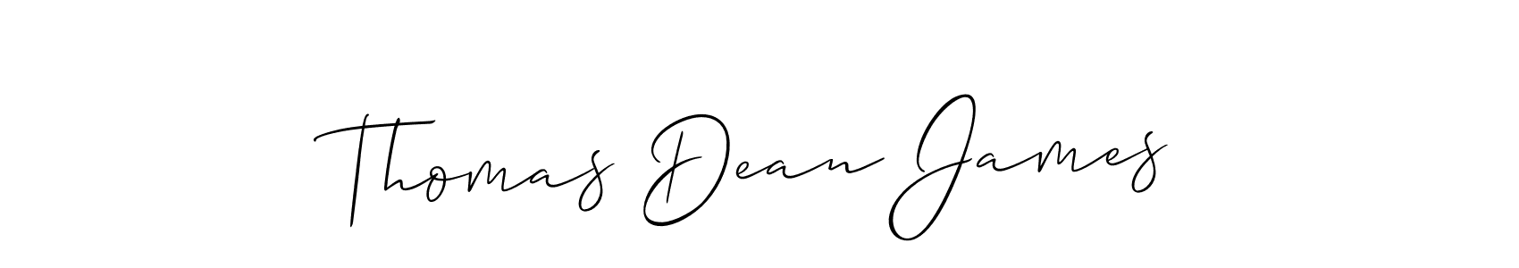 Thomas Dean James stylish signature style. Best Handwritten Sign (Allison_Script) for my name. Handwritten Signature Collection Ideas for my name Thomas Dean James. Thomas Dean James signature style 2 images and pictures png