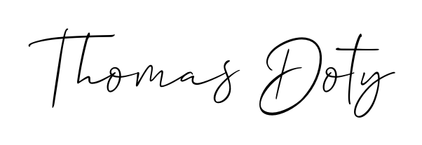 A modern signature idea for name Thomas Doty using Allison_Script font. Clean strokes and elegant curves make it stand out instantly. Thomas Doty signature style 2 images and pictures png