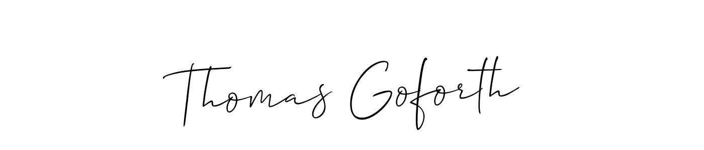 Also we have Thomas Goforth name is the best signature style. Create professional handwritten signature collection using Allison_Script autograph style. Thomas Goforth signature style 2 images and pictures png