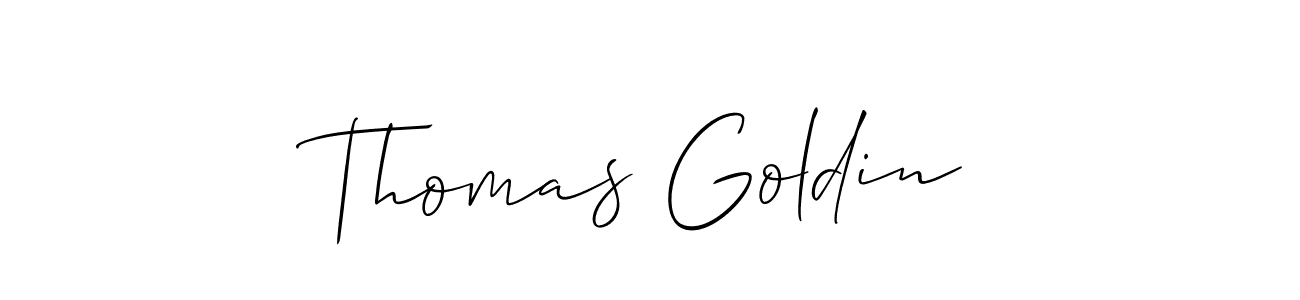 You should practise on your own different ways (Allison_Script) to write your name (Thomas Goldin) in signature. don't let someone else do it for you. Thomas Goldin signature style 2 images and pictures png
