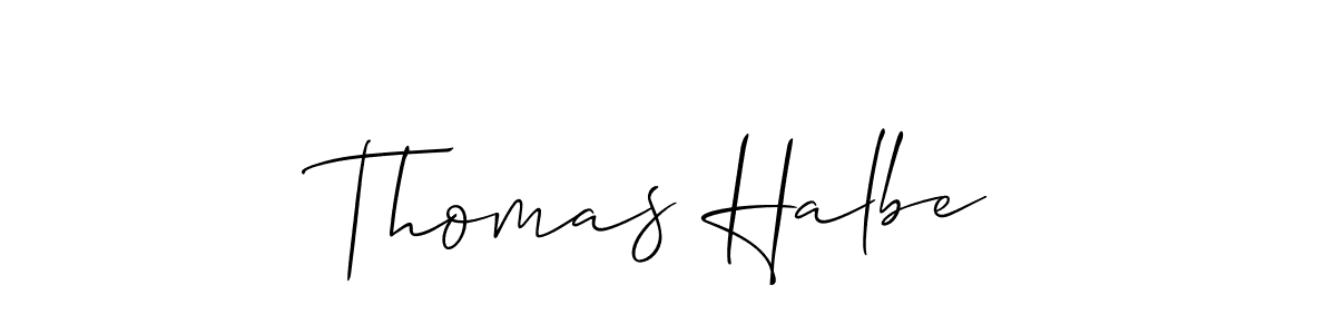How to make Thomas Halbe signature? Allison_Script is a professional autograph style. Create handwritten signature for Thomas Halbe name. Thomas Halbe signature style 2 images and pictures png