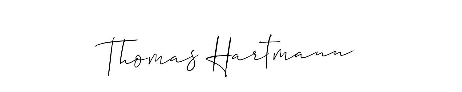 You should practise on your own different ways (Allison_Script) to write your name (Thomas Hartmann) in signature. don't let someone else do it for you. Thomas Hartmann signature style 2 images and pictures png