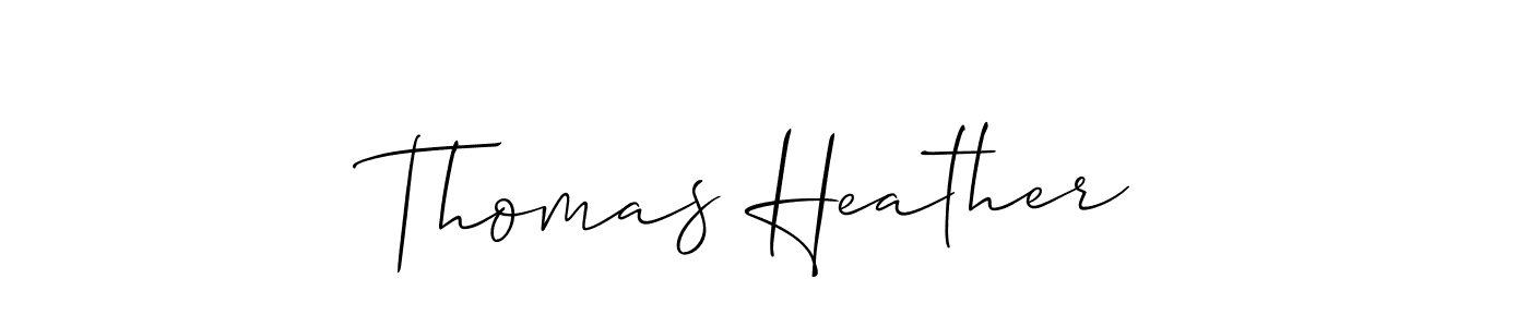 Thomas Heather stylish signature style. Best Handwritten Sign (Allison_Script) for my name. Handwritten Signature Collection Ideas for my name Thomas Heather. Thomas Heather signature style 2 images and pictures png