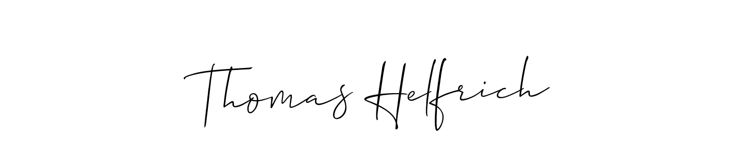 This is the best signature style for the Thomas Helfrich name. Also you like these signature font (Allison_Script). Mix name signature. Thomas Helfrich signature style 2 images and pictures png