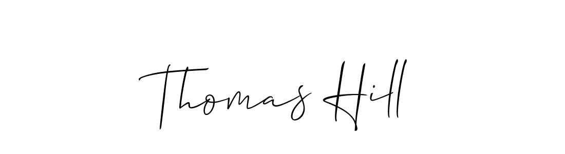 It looks lik you need a new signature style for name Thomas Hill. Design unique handwritten (Allison_Script) signature with our free signature maker in just a few clicks. Thomas Hill signature style 2 images and pictures png
