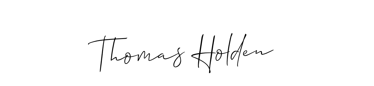 Allison_Script is a professional signature style that is perfect for those who want to add a touch of class to their signature. It is also a great choice for those who want to make their signature more unique. Get Thomas Holden name to fancy signature for free. Thomas Holden signature style 2 images and pictures png