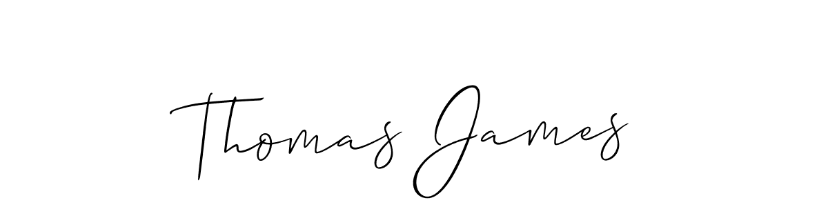Use a signature maker to create a handwritten signature online. With this signature software, you can design (Allison_Script) your own signature for name Thomas James. Thomas James signature style 2 images and pictures png