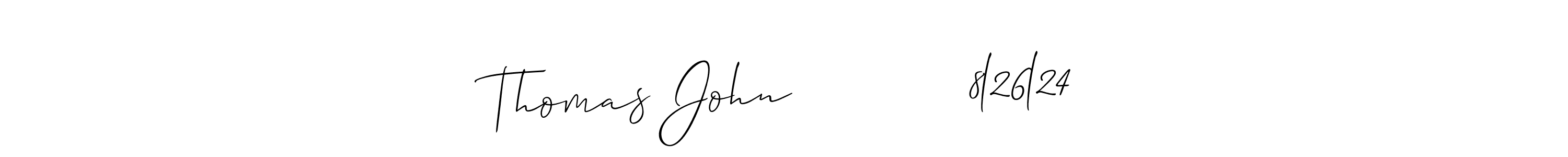 Make a beautiful signature design for name Thomas John            8l26l24. Use this online signature maker to create a handwritten signature for free. Thomas John            8l26l24 signature style 2 images and pictures png