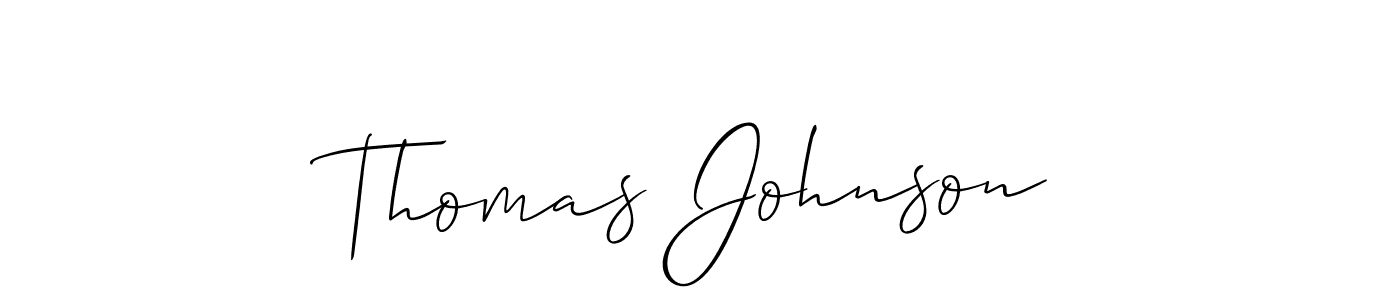 Thomas Johnson stylish signature style. Best Handwritten Sign (Allison_Script) for my name. Handwritten Signature Collection Ideas for my name Thomas Johnson. Thomas Johnson signature style 2 images and pictures png