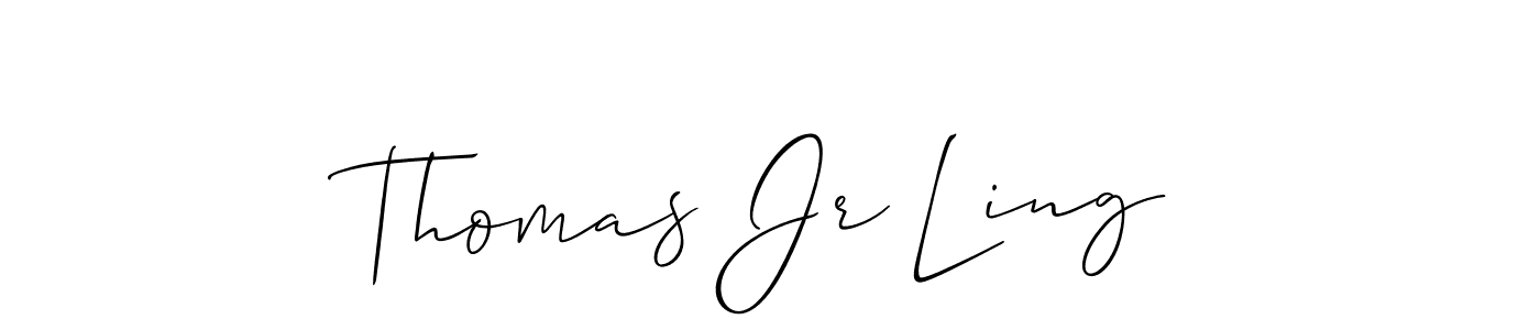 Similarly Allison_Script is the best handwritten signature design. Signature creator online .You can use it as an online autograph creator for name Thomas Jr Ling. Thomas Jr Ling signature style 2 images and pictures png