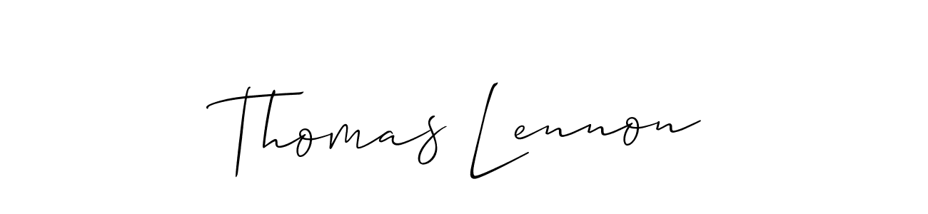 Best and Professional Signature Style for Thomas Lennon. Allison_Script Best Signature Style Collection. Thomas Lennon signature style 2 images and pictures png