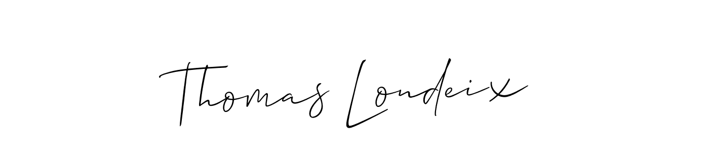 Create a beautiful signature design for name Thomas Londeix. With this signature (Allison_Script) fonts, you can make a handwritten signature for free. Thomas Londeix signature style 2 images and pictures png