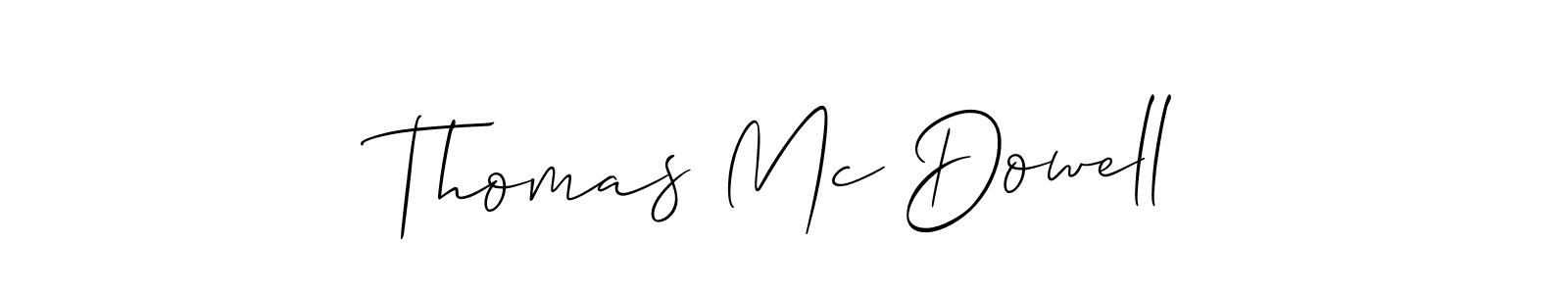 Thomas Mc Dowell stylish signature style. Best Handwritten Sign (Allison_Script) for my name. Handwritten Signature Collection Ideas for my name Thomas Mc Dowell. Thomas Mc Dowell signature style 2 images and pictures png