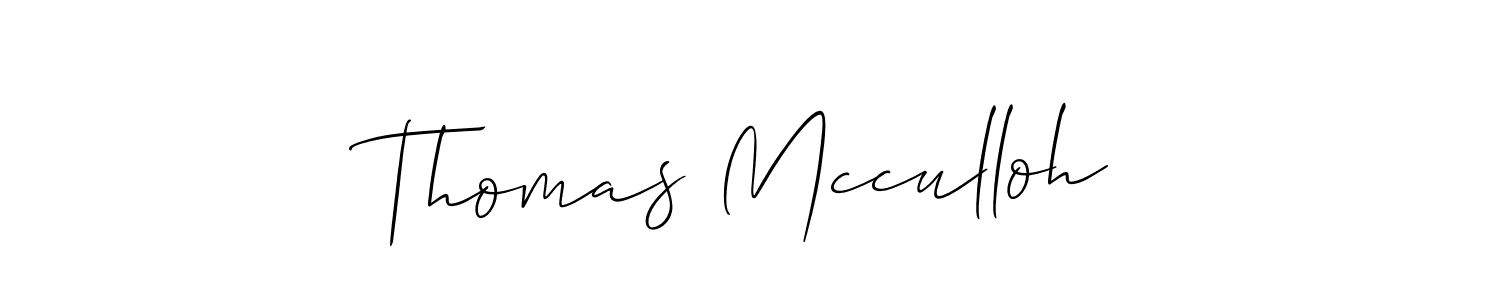 Allison_Script is a professional signature style that is perfect for those who want to add a touch of class to their signature. It is also a great choice for those who want to make their signature more unique. Get Thomas Mcculloh name to fancy signature for free. Thomas Mcculloh signature style 2 images and pictures png