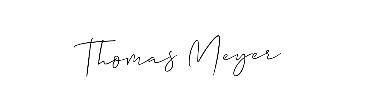 You should practise on your own different ways (Allison_Script) to write your name (Thomas Meyer) in signature. don't let someone else do it for you. Thomas Meyer signature style 2 images and pictures png