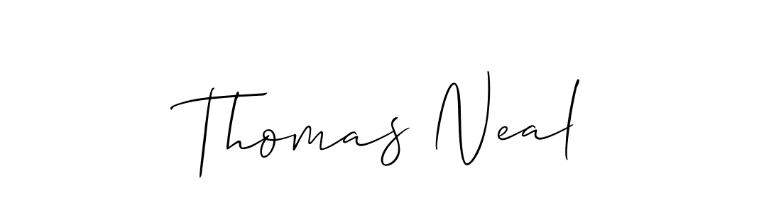 Best and Professional Signature Style for Thomas Neal. Allison_Script Best Signature Style Collection. Thomas Neal signature style 2 images and pictures png