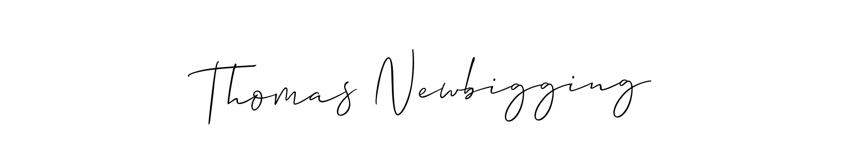 Best and Professional Signature Style for Thomas Newbigging. Allison_Script Best Signature Style Collection. Thomas Newbigging signature style 2 images and pictures png