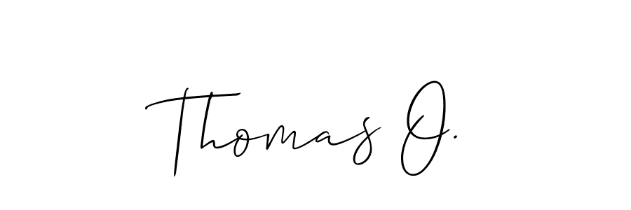 Create a beautiful signature design for name Thomas O.. With this signature (Allison_Script) fonts, you can make a handwritten signature for free. Thomas O. signature style 2 images and pictures png