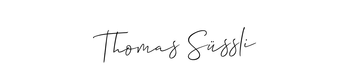 Best and Professional Signature Style for Thomas Süssli. Allison_Script Best Signature Style Collection. Thomas Süssli signature style 2 images and pictures png