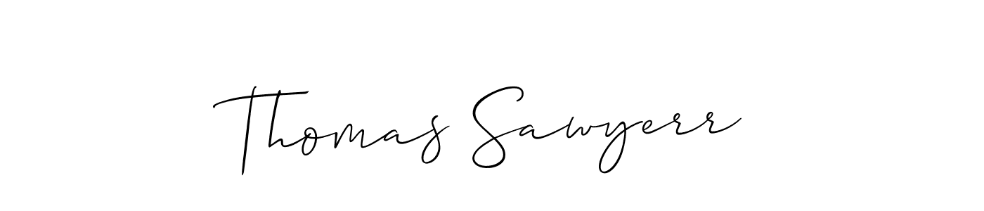 Design your own signature with our free online signature maker. With this signature software, you can create a handwritten (Allison_Script) signature for name Thomas Sawyerr. Thomas Sawyerr signature style 2 images and pictures png