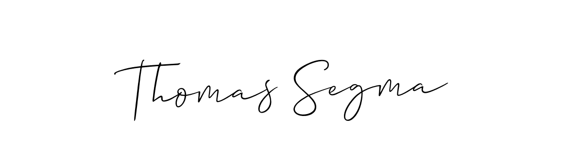 Create a beautiful signature design for name Thomas Segma. With this signature (Allison_Script) fonts, you can make a handwritten signature for free. Thomas Segma signature style 2 images and pictures png