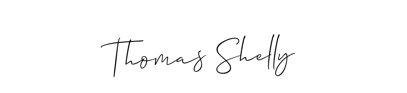 Thomas Shelly stylish signature style. Best Handwritten Sign (Allison_Script) for my name. Handwritten Signature Collection Ideas for my name Thomas Shelly. Thomas Shelly signature style 2 images and pictures png