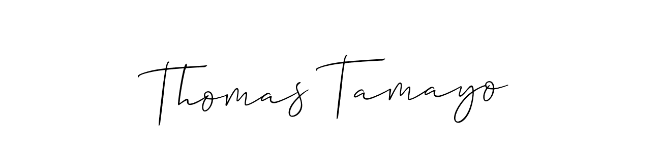 Make a beautiful signature design for name Thomas Tamayo. With this signature (Allison_Script) style, you can create a handwritten signature for free. Thomas Tamayo signature style 2 images and pictures png