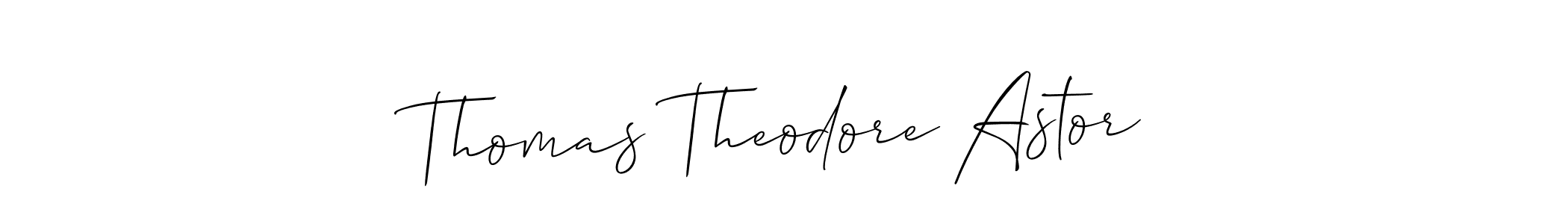 How to make Thomas Theodore Astor name signature. Use Allison_Script style for creating short signs online. This is the latest handwritten sign. Thomas Theodore Astor signature style 2 images and pictures png