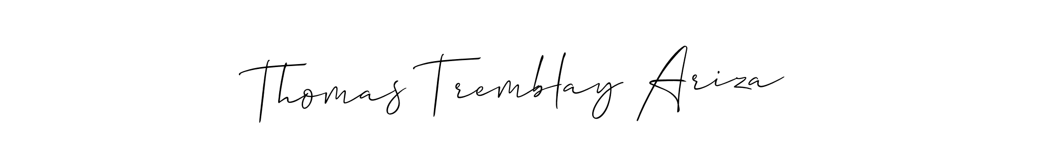 Best and Professional Signature Style for Thomas Tremblay Ariza. Allison_Script Best Signature Style Collection. Thomas Tremblay Ariza signature style 2 images and pictures png