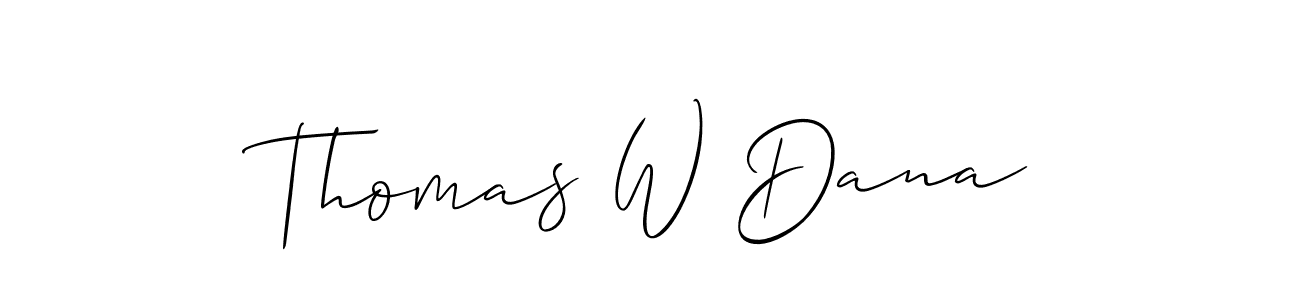 Also You can easily find your signature by using the search form. We will create Thomas W Dana name handwritten signature images for you free of cost using Allison_Script sign style. Thomas W Dana signature style 2 images and pictures png